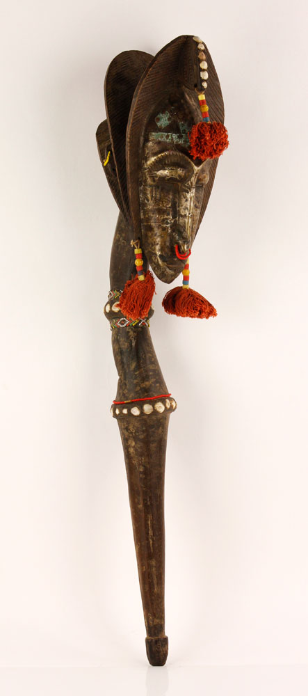 Appraisal: - Ceremonial African Figure Ceremonial African figure with possible janiform