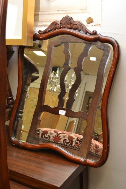 Appraisal: A VICTORIAN TOILET MIRROR AND A VICTORIAN MIRROR IN MAHOGANY