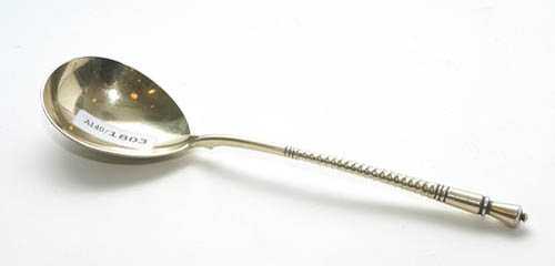 Appraisal: LARGE SPOON Moscow With inspector's mark Maker's mark Stepan Kusmitsch