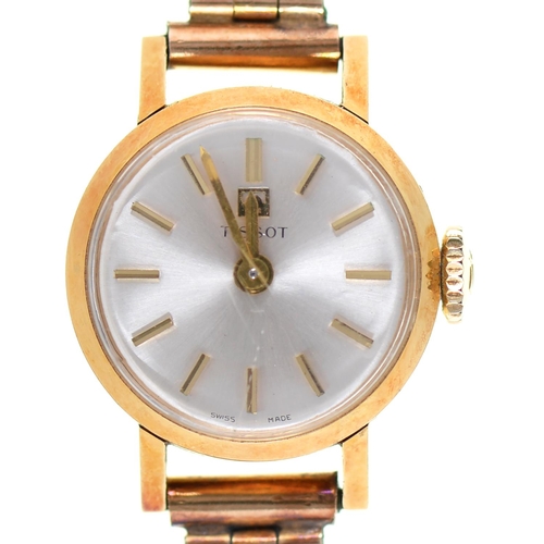 Appraisal: A Tissot ct gold lady's wristwatch mm diam the ct