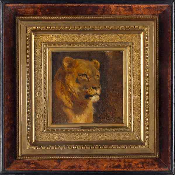 Appraisal: Rosa Bonheur Fr - Lionessoil on canvas signed at lower