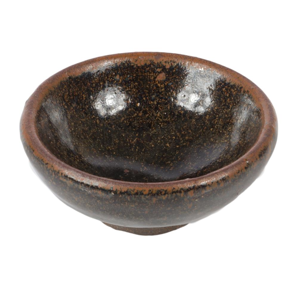 Appraisal: CHINESE JIAN YAO CHIEN WARE BROWN BLACK SPECKLE GLAZE POTTERY