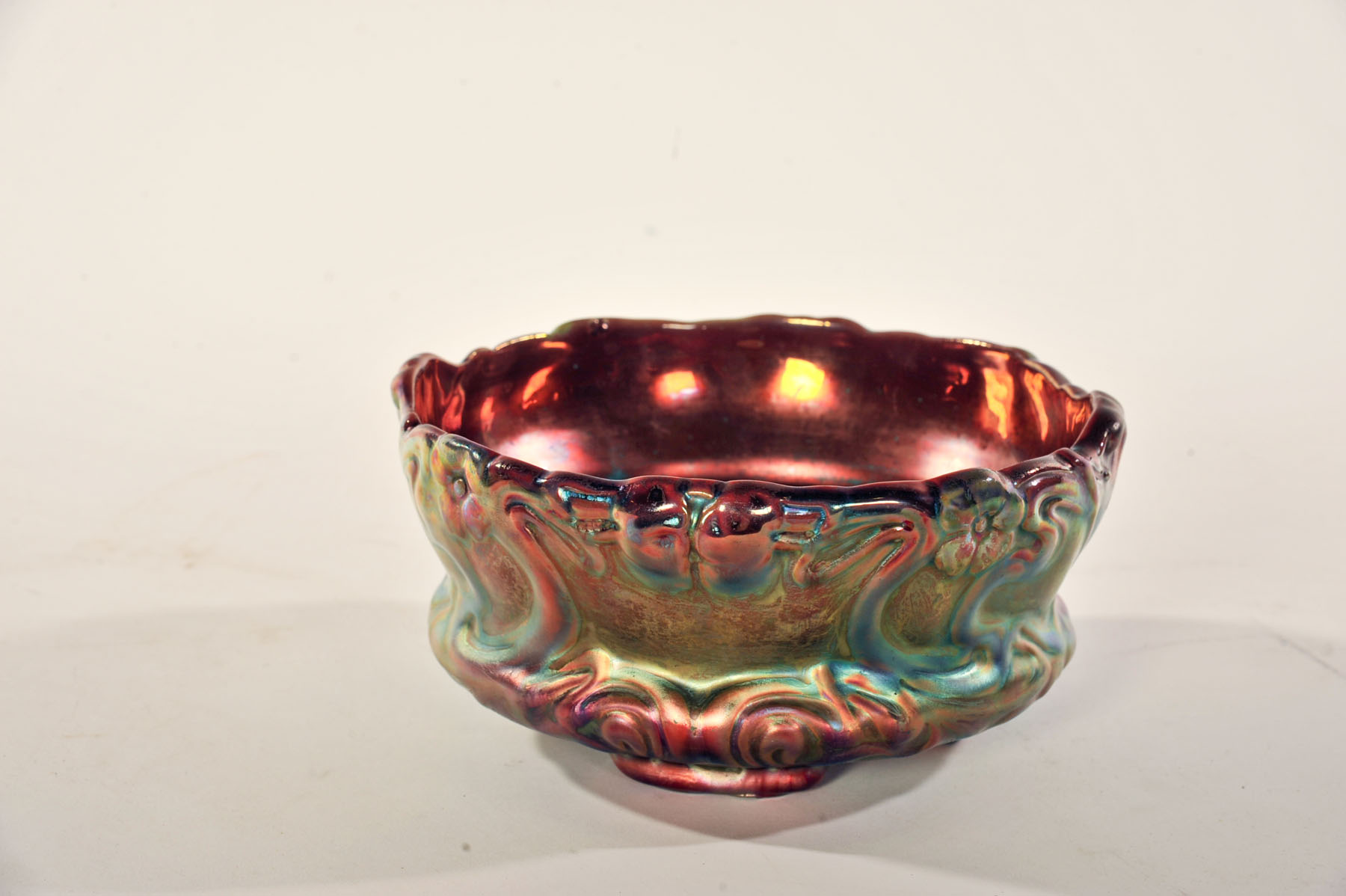 Appraisal: SICARD WELLER BOWL Ohio early th century Iridescent glazed bowl