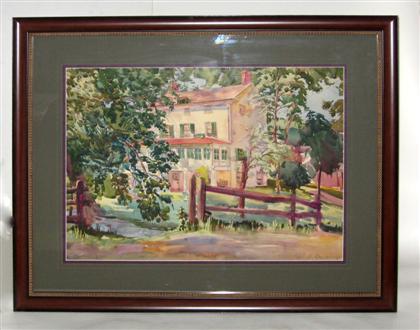 Appraisal: Paul Remmey - landscape with house Signed 'Paul B Remmey