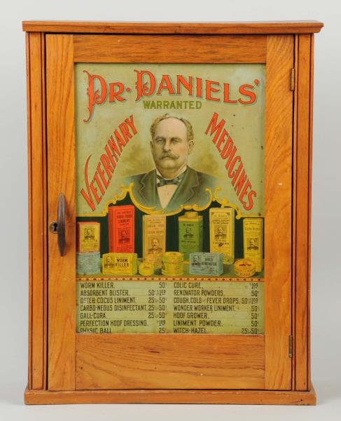 Appraisal: Dr Daniel's Veterinary Cabinet Embossed tin litho front with some