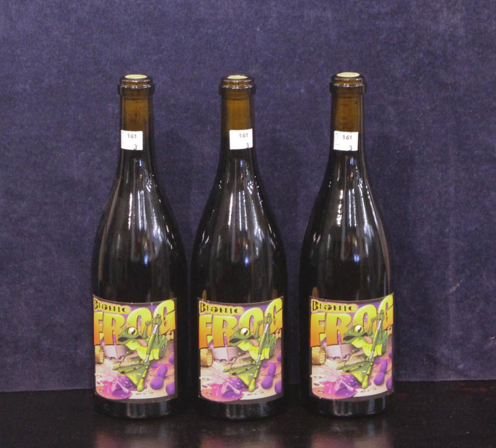 Appraisal: THREE BOTTLES OF VINTAGE CAYUSE VINEYARDS SYRAH Bionic Frog Walla