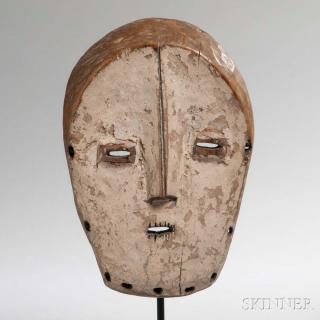 Appraisal: Lega Carved Wood Mask Democratic Republic of the Congo the