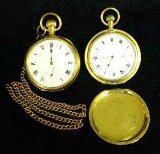 Appraisal: A gentleman's rolled gold hunter pocket watch by Waltham together