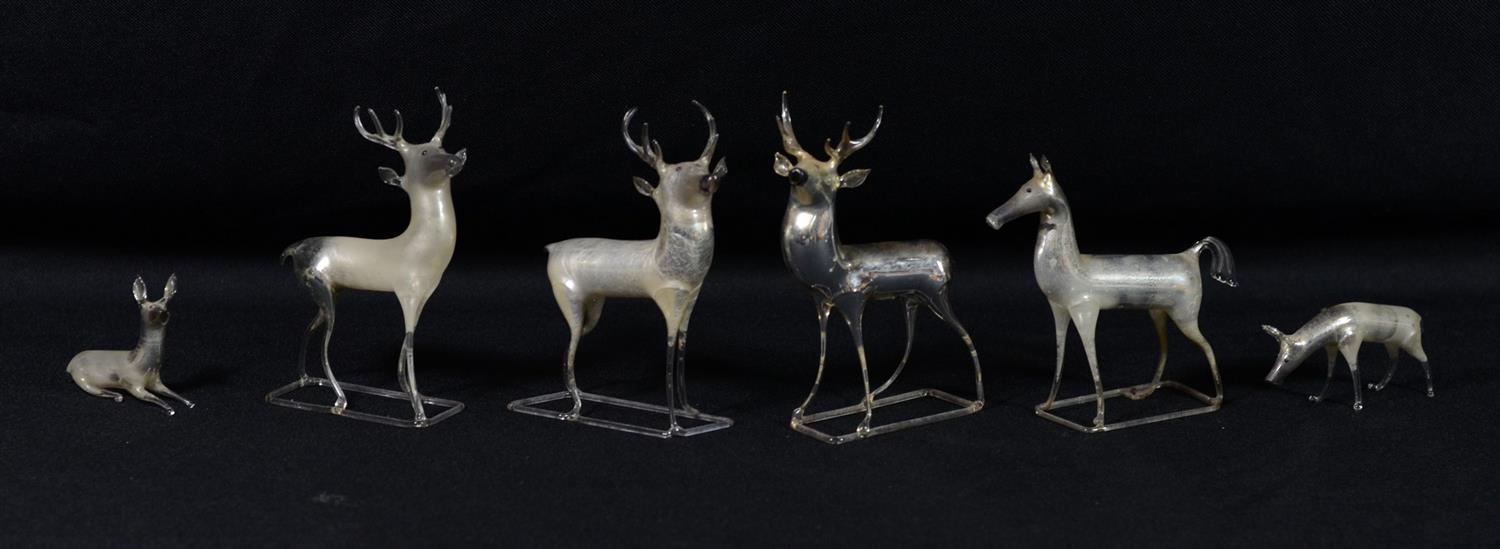 Appraisal: Mercury Glass Reindeer tallest h shortest h RCA LLC