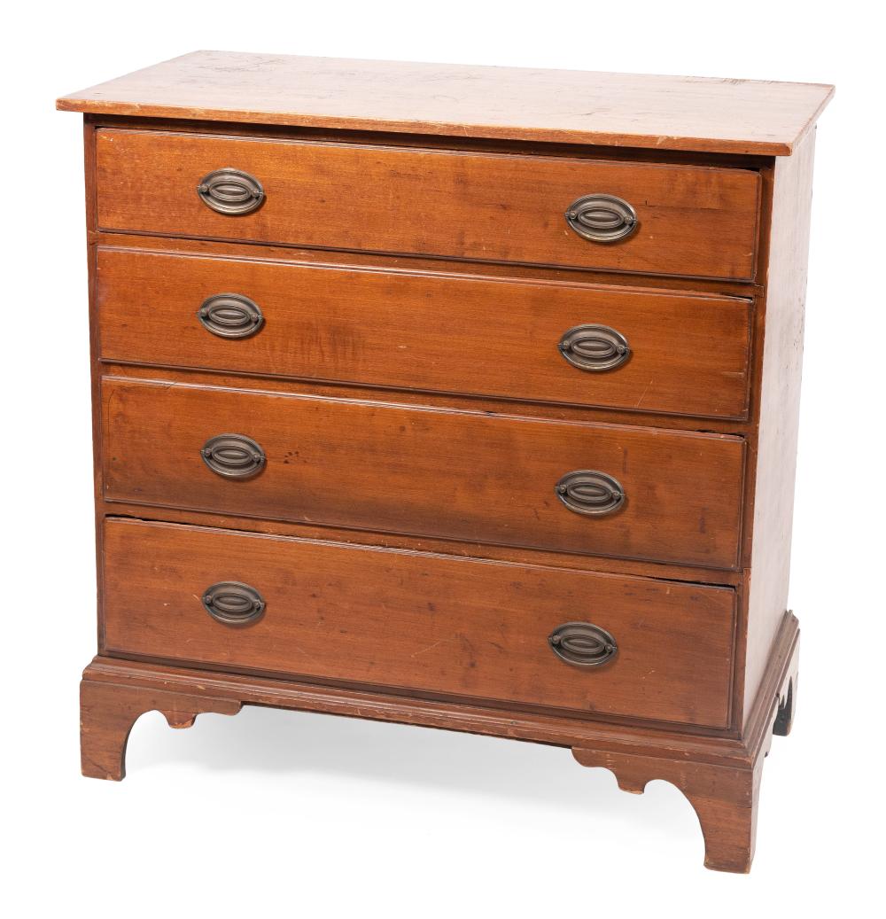 Appraisal: CHIPPENDALE BUREAU SOUTHERN NEW ENGLAND CIRCA HEIGHT WIDTH DEPTH CHIPPENDALE