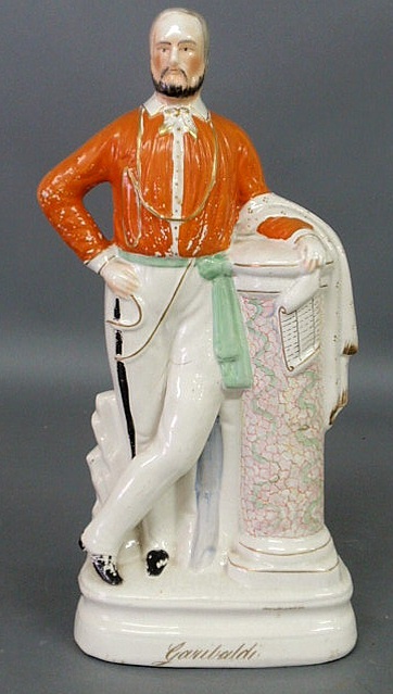 Appraisal: Large Staffordshire standing figure of Garibaldi c h x w