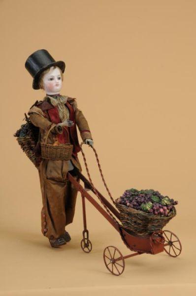 Appraisal: Unusually Large Vichy Grape Vendor Mechanical Toy France ca Francois