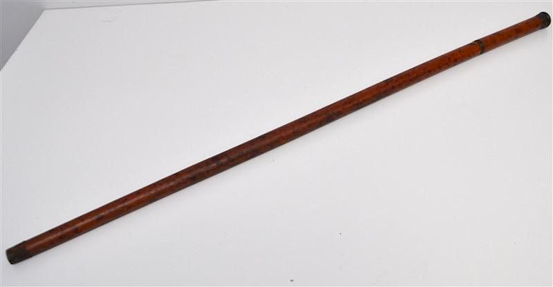 Appraisal: th c FLASK CANE WALKING STICK Early th century flask