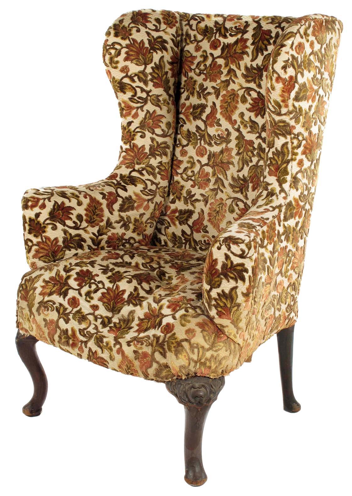 Appraisal: A wing armchair