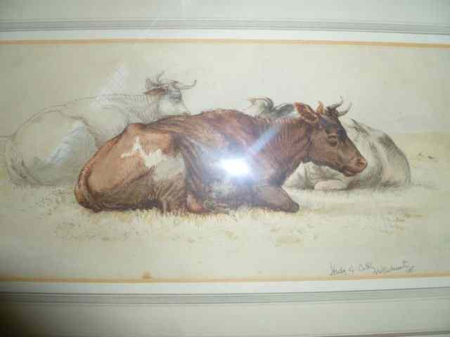 Appraisal: RUSHWORTH TH TH CENTURY 'Heard of Cattle' signed and dated