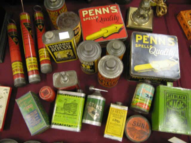 Appraisal: Pc Tin Lot tobacco oils polish insect killer more