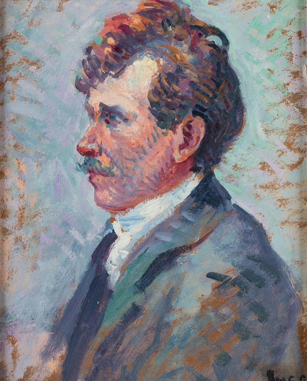 Appraisal: MAXIMILIEN LUCE - PORTRAIT OF A MANoil on board signed