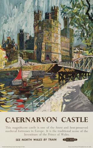 Appraisal: HUGH CHEVINS CAERNARVON CASTLE x inches x cm McCorquodale Co