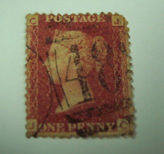 Appraisal: Great Britain - d red lettered JC used with small