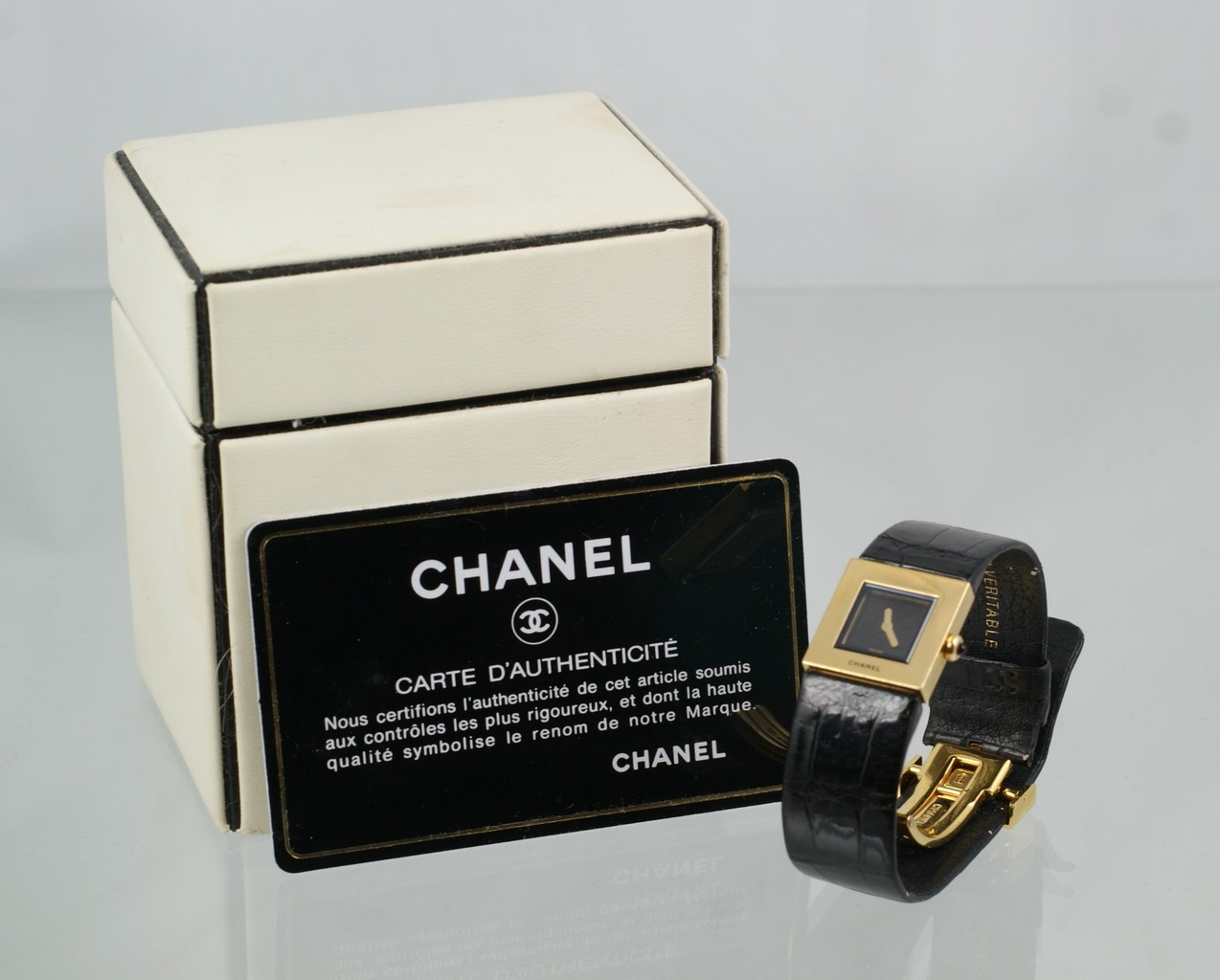 Appraisal: Chanel K YG ladies watch original leather band and catch