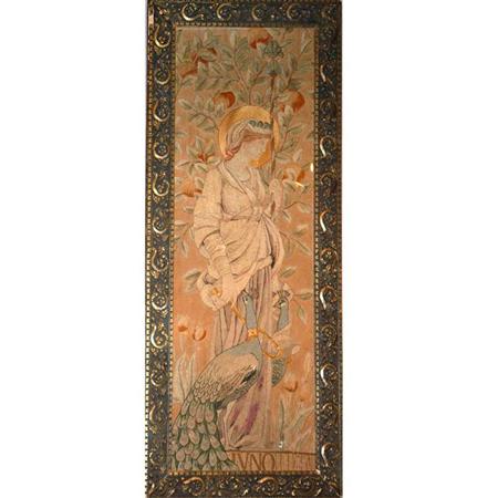 Appraisal: Framed English Embroidered Panel Estimate -