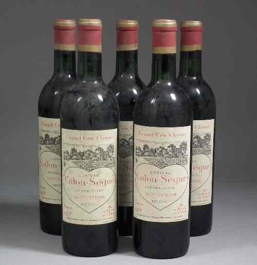 Appraisal: Five bottles of Chateau Calon-Segur - Grand Cru Classe -