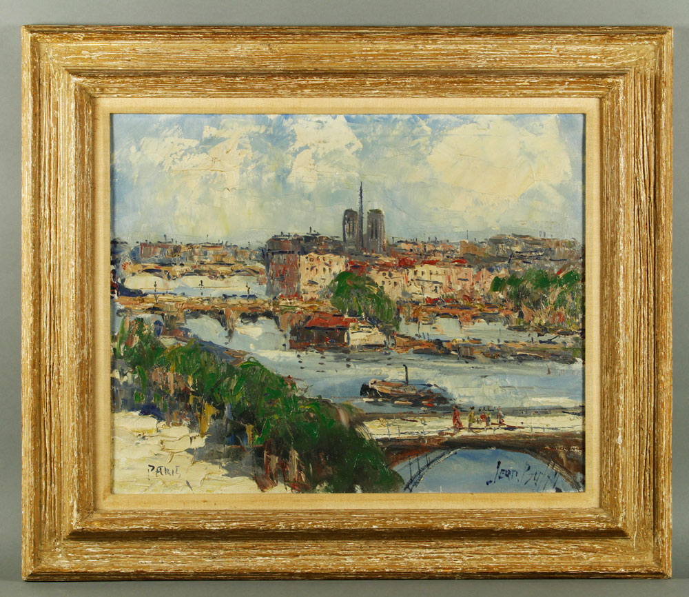 Appraisal: - Mid th C French Seine River O C Mid