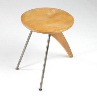 Appraisal: An Isamu Noguchi ''Rudder'' stool model IN Designed unsigned Isamu