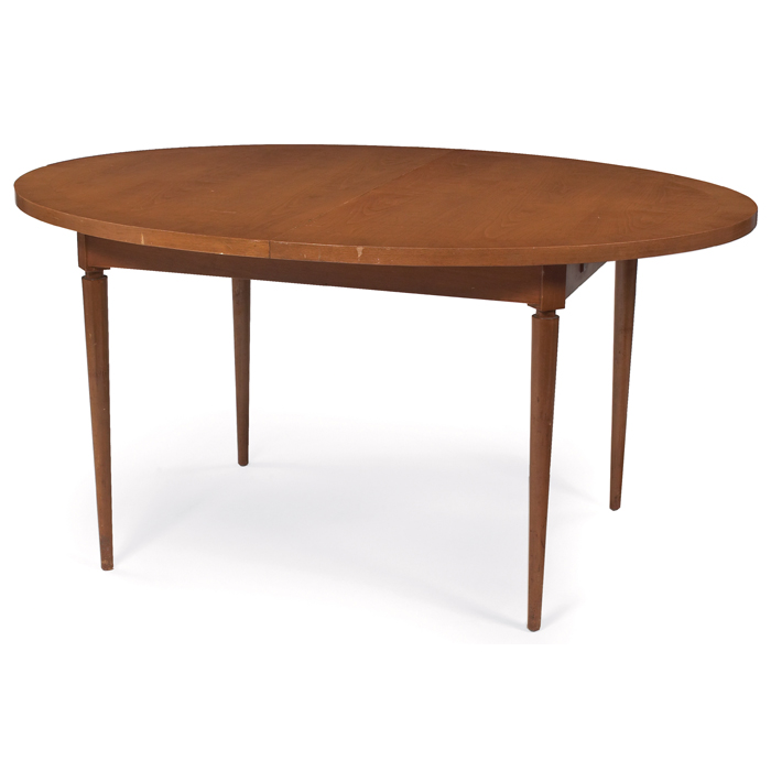 Appraisal: T H Robsjohn-Gibbings dining table by Widdicomb mahogany elliptical top