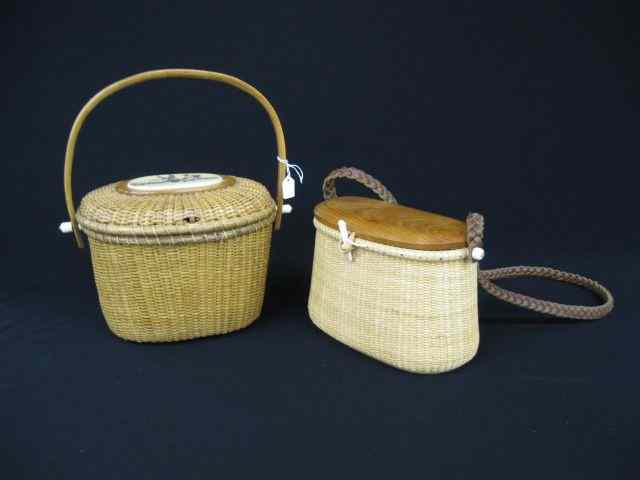 Appraisal: Nantucket Baskets one with ducks on top