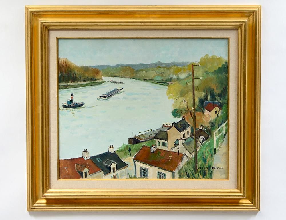 Appraisal: JACQUES BOUYSSOU French - La Frette Signed l r Verso