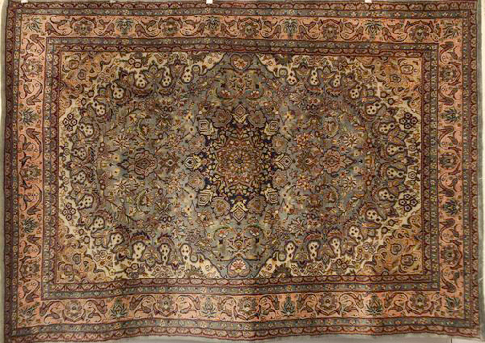 Appraisal: - Indo Tabriz Rug Indo Tabriz rug ' x '