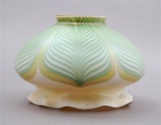 Appraisal: A Quezal Glass Shade Height inches