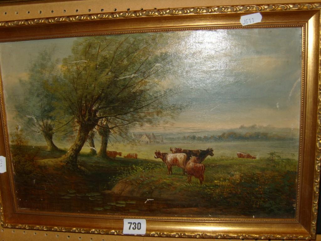 Appraisal: A late th century oil painting on canvas of a