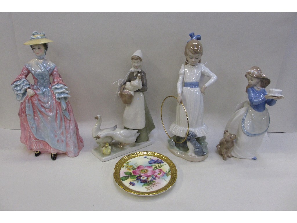 Appraisal: Royal Doulton figure Mary Countess Howe HN two Nao figures