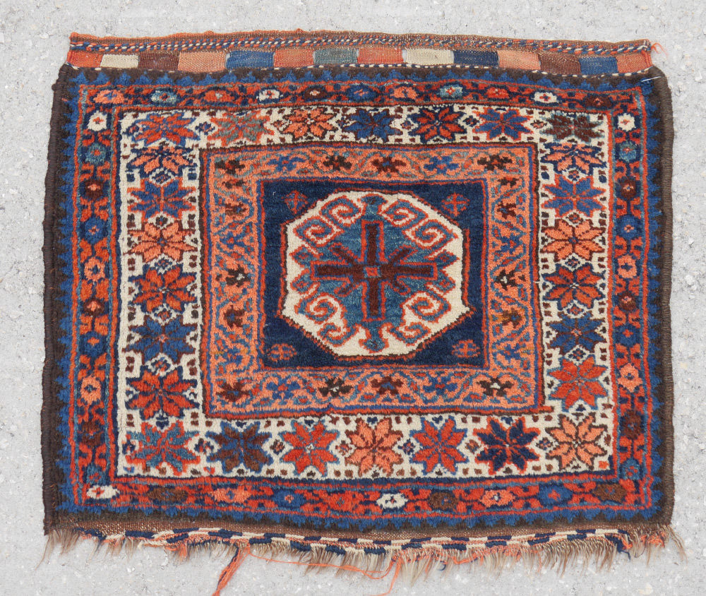 Appraisal: ANTIQUE PERSIAN AFSHAR HAND KNOTTED WOOL BAG FACE ' ''