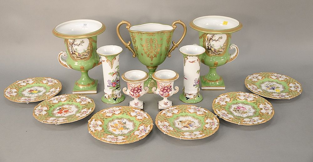 Appraisal: Thirteen Chelsea House porcelain pieces plus set of six plates