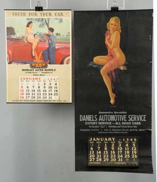 Appraisal: Lot of Garage Pinup Calendars Large from Butte Montana with