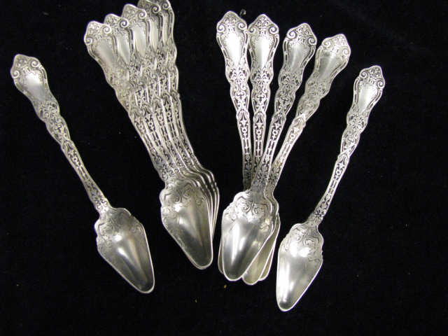 Appraisal: Victorian Silverplate Citrus Spoons excellent no monogram