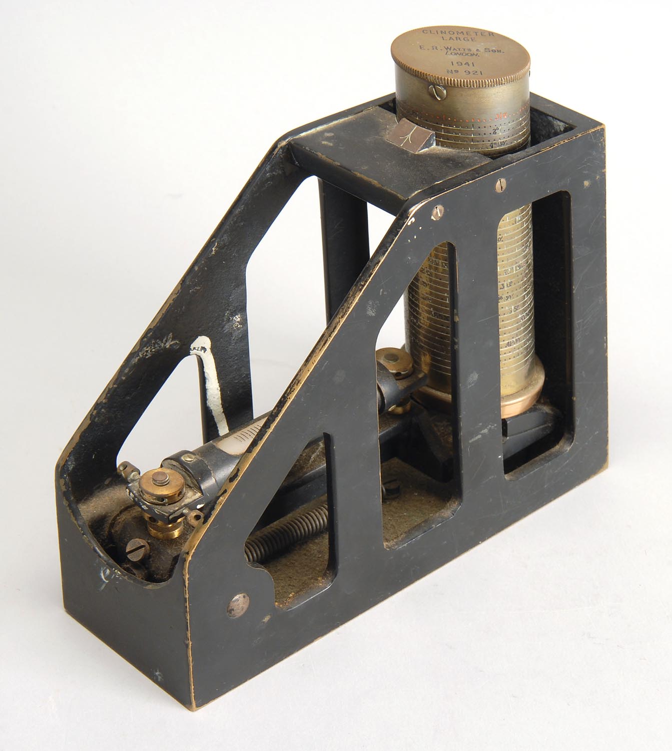 Appraisal: BRASS CLINOMETER By E R Watts Son London Dated Model