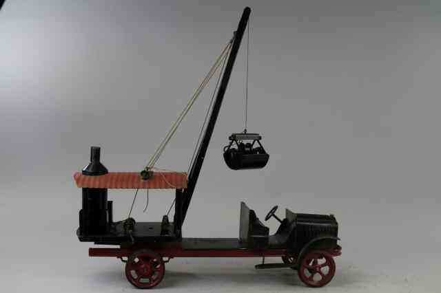 Appraisal: KELMET STEAM CLAMSHELL BUCKET TRUCK Original wheels tires and frame