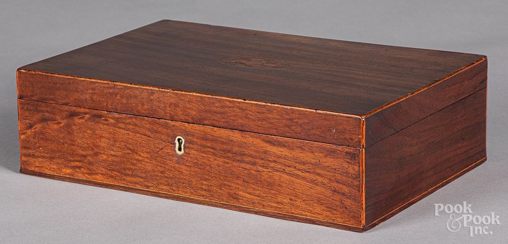 Appraisal: Pennsylvania mahogany dresser box Pennsylvania mahogany dresser box th c