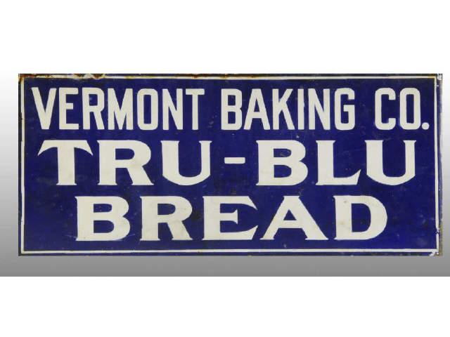 Appraisal: Vermont Baking Co Tru-Blu Bread Porcelain Flange Description Some edge