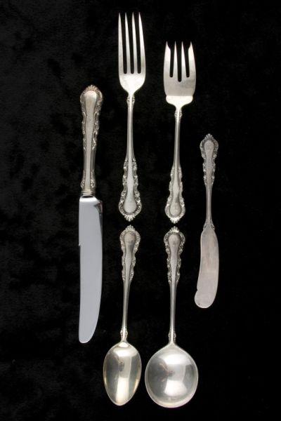 Appraisal: Reed Barton Sterling Service Georgian Rose pieces service for twelve