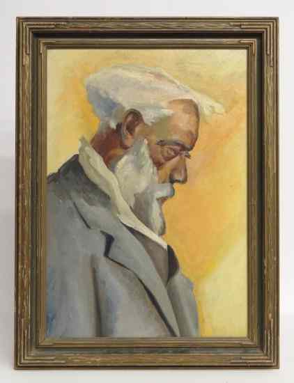 Appraisal: Painting oil on canvas man signed verso ''J Swinnerton Prof