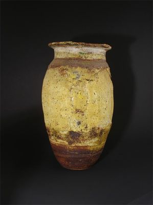 Appraisal: A Robin Welch sack form vase covered in a pitted