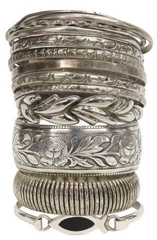 Appraisal: lot of Bracelets including Italian Milor sterling silver hollow link