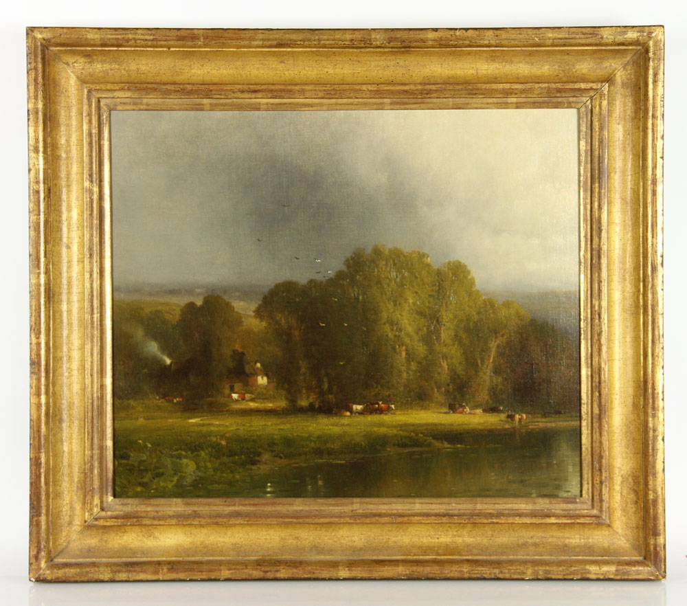 Appraisal: - Attrb Inness Landscape O B Attributed to George Inness