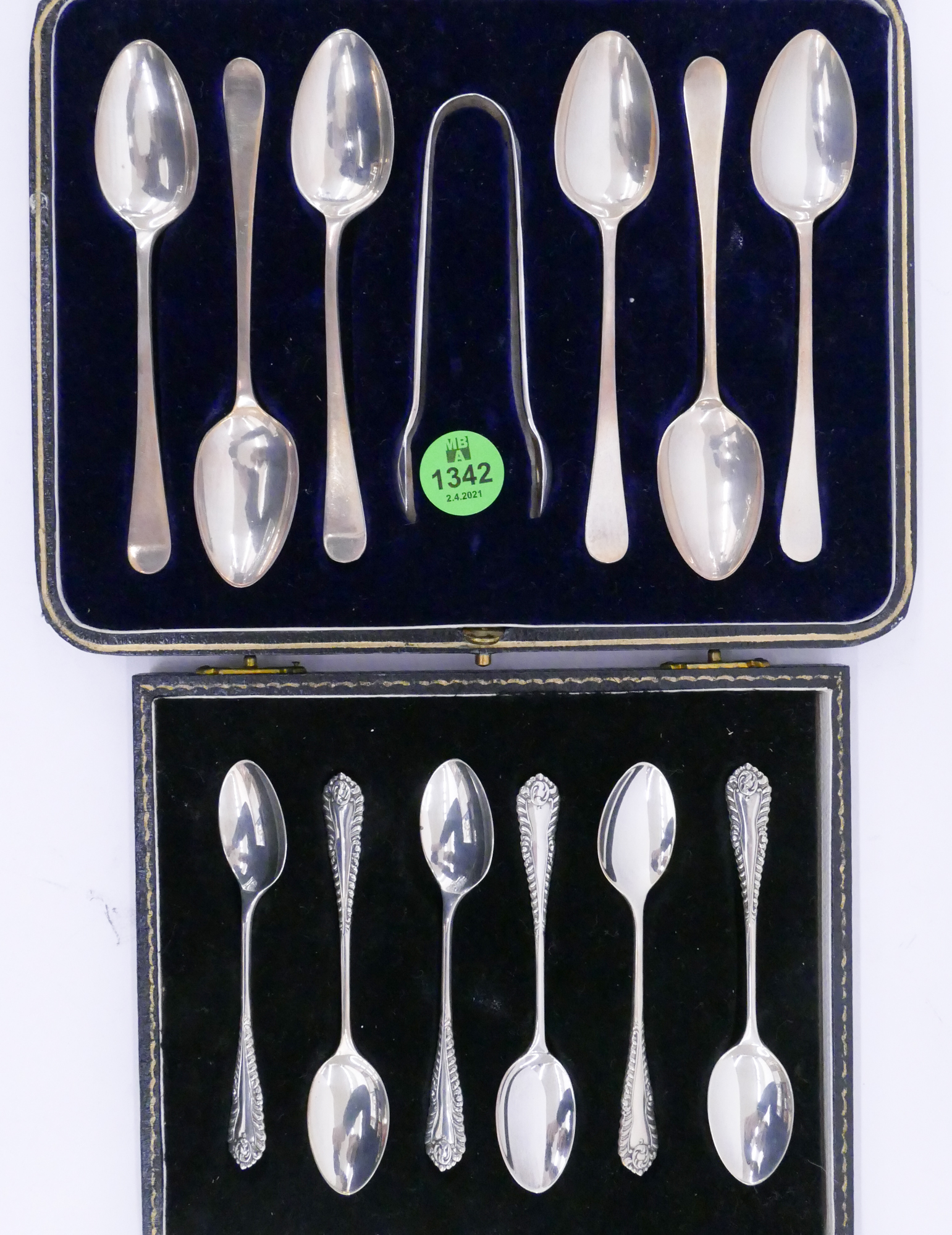 Appraisal: Sets English Sterling Spoons in Cases- g