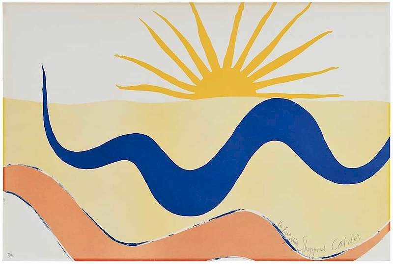 Appraisal: Alexander Calder New York - Taking Off for the Sun-With